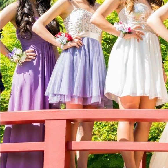 Lavender Teeze Me Short Strapless Prom Dress - Picture 2 of 4